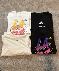 Lot of 4 Adidas And Reebok Les Mills T-shirt Size Medium LA23 Great Condition
