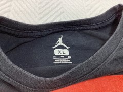 Air Jordan Shirt Mens XL Black Hare Jordan Stretch Jumpman Logo Tee