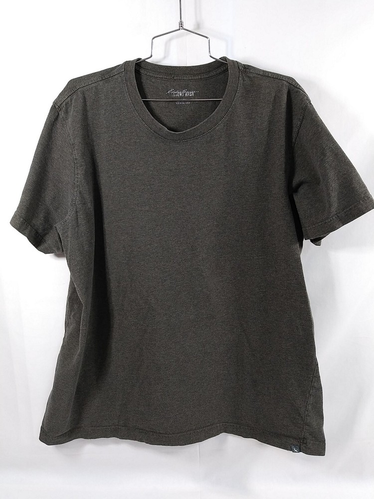 Eddie Bauer T-Shirt Mens XL Soild Gray Legend wash Short Sleeve