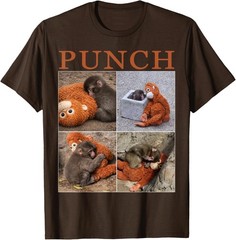 Team Monkey Punch Funny Graphic Design T-Shirt