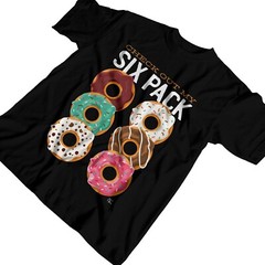 1Tee Mens Check Out My Six Pack Donut Lover T-Shirt