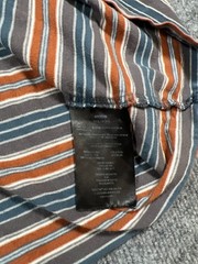 Volcom T Shirt Mens 2XL Multicolor Striped Cotton Modern Fit Logo Embroidered