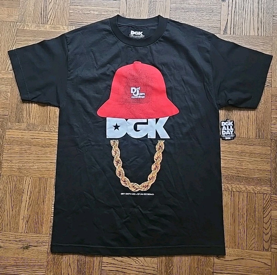 DGK Dirty Ghetto Kids & Def Jam Recordings LL Cool J Hip-hop T-Shirt NWT