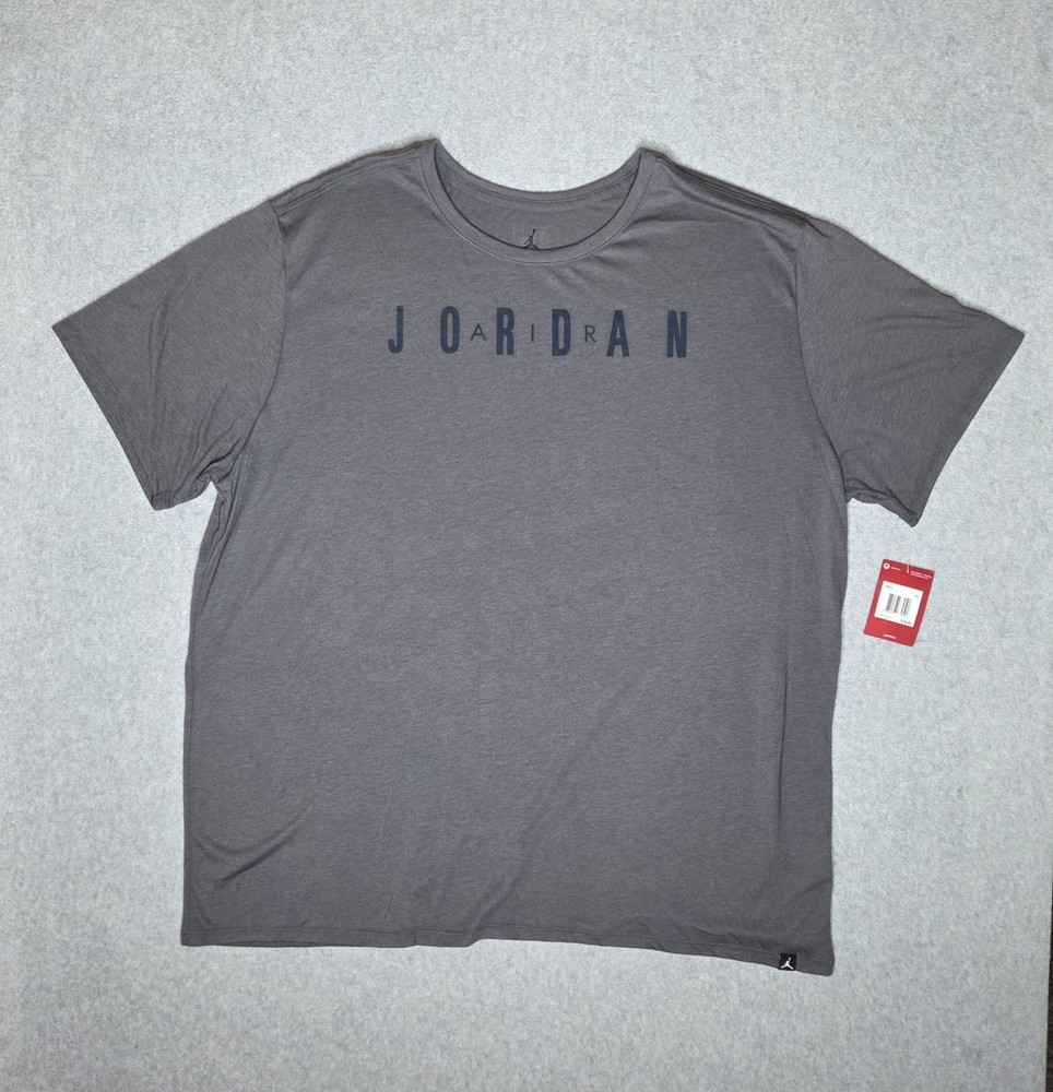 NIKE Air Jordan Jumpman Shirt Mens 3XL Gray Lightweight Basketball Activewear