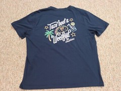 Chubbies Shirt Mens 2XL Blue Pocket Tee Logo Taco Weekend Neon Pineapple Casual