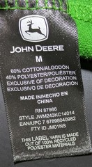 John Deere T-Shirt Men’s Medium Durable Tough Short Sleeve Tee Shirt