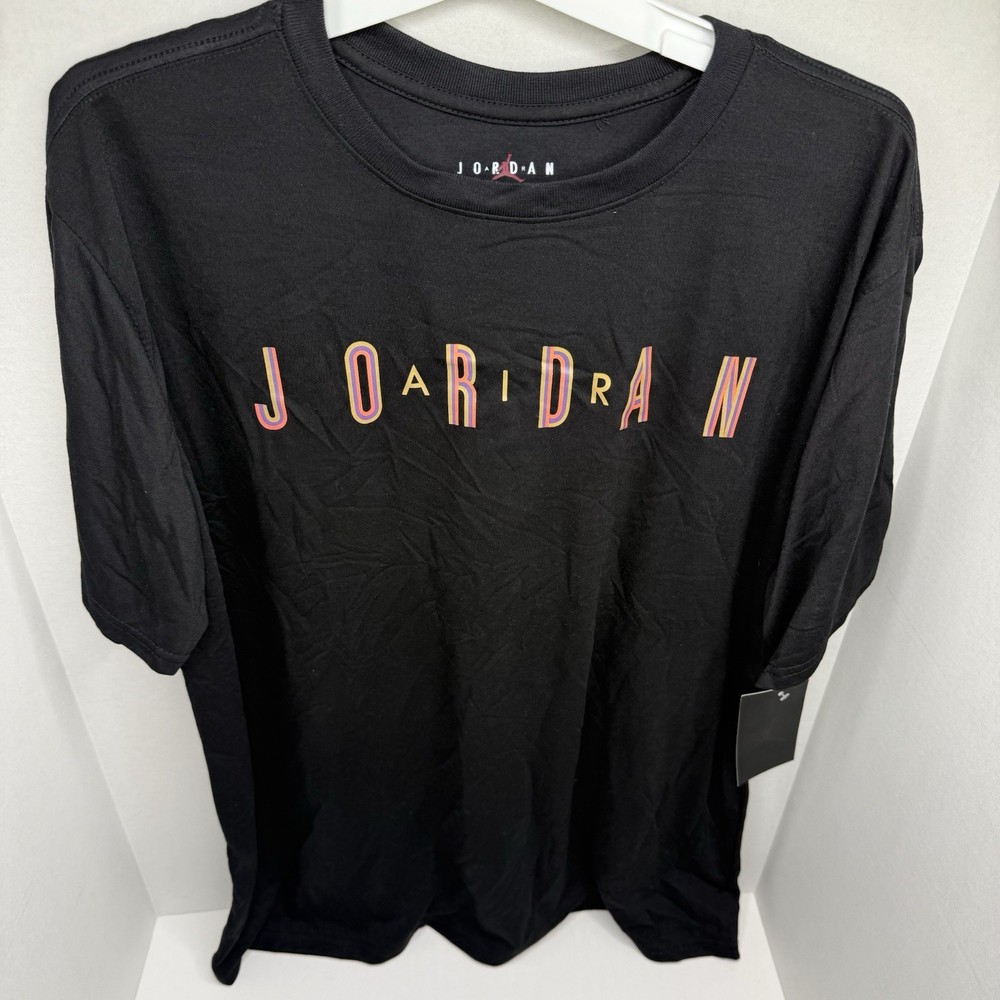 Jordan Graphic T-Shirt Black XXL Jumpman Logo Short Sleeve NWT