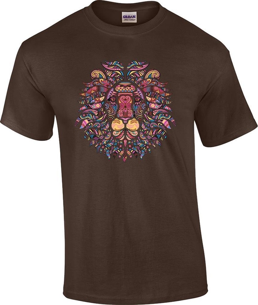 Mosaic Lion Safari Wildlife Lions T-Shirt
