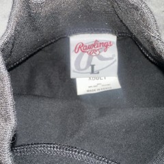 NWT Rawlings Mens Long Sleeve Shirt Black Sz Large New Baseball Softball Cotton