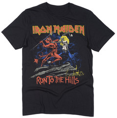 Iron Maiden T Shirt Official Run To The Hills New Black S M L XL XXL