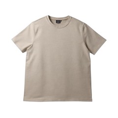 Common People Ottoman Texture Shirt Garment Dye Relaxed Fit Beige L Ribbed Sleek