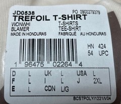 ADIDAS – Men’s Adicolor Trefoil T-Shirt – Wonder White – LARGE – ***NEW w/Tags