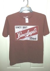 New w/Tags Lightweight LEINENKUGEL’S Beer Size M Tee Shirt Tagless Cotton Poly