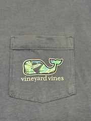 Vineyard Vines Men SS Whale Pocket Crew Tee T-Shirt “SCHOOL OF TUNA WHL FL”