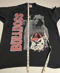 Vintage 1990 University of Georgia Bulldogs T Shirt Size XL UGA Made in USA Logo