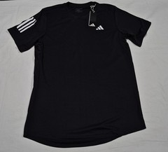 Adidas Club 3-Stripes Men’s Club Tennis T-Shirt Black-White HS3262 Regular Fit