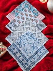 4 PCS Cotton Bandana 21×21 Inch Headband Hair Scarf Kerchief For Women Men