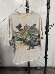 Vintage 1994 Endangered Species of the World Graphic Tee Single Stitch Nature