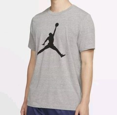 NWT JORDAN JUMPMAN ICON T SHIRT CJ0921-091 MENS LARGE HEATHER GREY NIKE AIR MAX