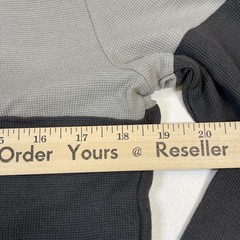 Volcom Shirt Men’s Small Gray L/S Nunez Colorblocked Thermal Hooded Tee NEW