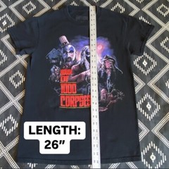 HOUSE OF 1000 CORPSES Licensed Horror T-Shirt. SMALL (NV) FRIGHT RAGS Preowned