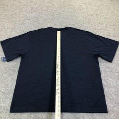 Nautica Shirt Mens Medium Navy Big Logo Flags Graphic Tee Tagless Nautical