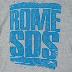 Rome SDS Men’s Gray Spellout T-Shirt – Size Medium
