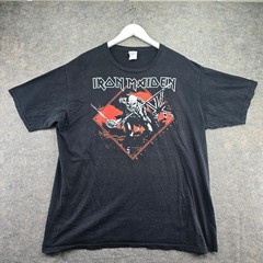 Iron Maiden T-Shirt The Trooper Mens Black XL Cotton Graphic Tee Port & Company