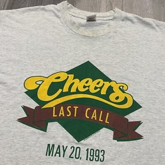 Vintage 1993 Cheers Last Call Ted Danson Heather Grey NBC Special TV Show Tee