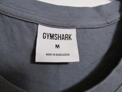 Men’s Gymshark 100% Cotton Crew Neck T-Shirt Tank Dusty Blue Gray Size MEDIUM