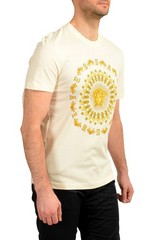 Versace Men’s Medusa Head Embellishment Crewneck Short Sleeve T-Shirt US L IT 52