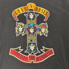 Men’s Vintage Guns n Roses Appetite For Destruction 2004 Black T-shirt Size M