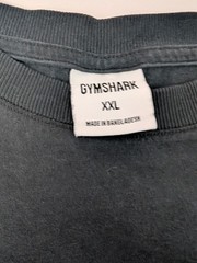 Gymshark Heritage Long Sleeve Graphic Shirt XXL Black Mineral Wash Est 2012 Mens