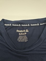 Reebok T-Shirt Mens Small Blue Spell Out Tee..#37266