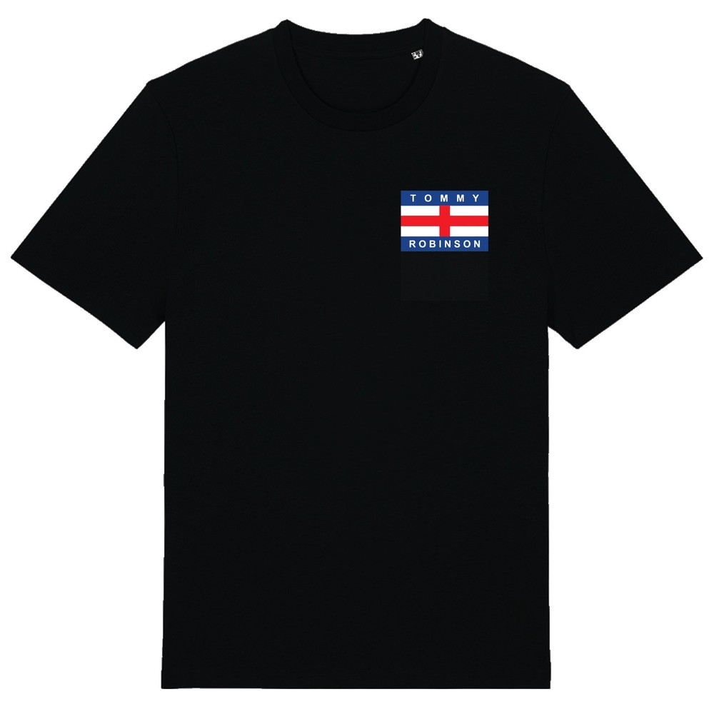 Tommy Flag – Unisex T-Shirt England UK Justice MBGA Political Prisoner Robinson