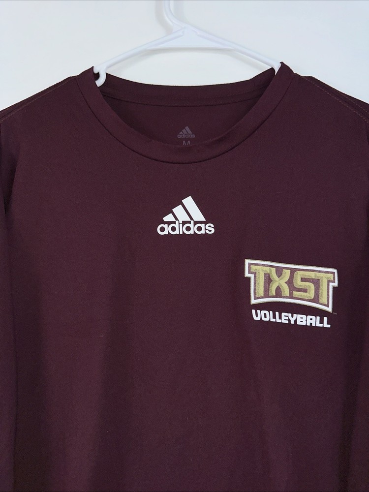 Adidas x Texas State Bobcats Volleyball Women’s Medium Climalite L/S T-Shirt