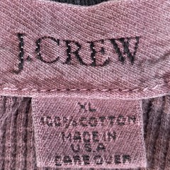 VTG J.Crew Waffle Knit Thermal Shirt Mens XL Long Sleeve Purple Made in USA