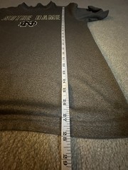 Notre Dame Shirt -Men’s size Large – Gray- Crew Neck Notre Dame College T-Shirt