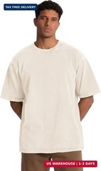 Oversized Tshirts for Men Short Sleeve Vintage Washed Basic Loose Tees 2026