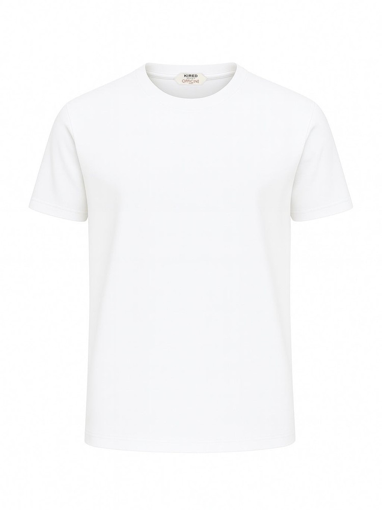 KITON KIRED “Kiss” White Exclusive Crepe Cotton Short Sleeve T-Shirt NEW