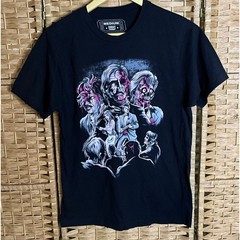 Super Rare Fright Rags Zombie Apocalypse Graphic TShirt M Black Horror Sci Fi