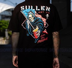 Sullen Tastes Like Freedom Premium Fit SCM7427 New Short Sleeve T-shirt For Men