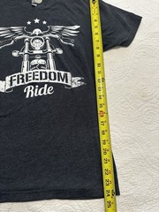 Ultimate Sacrifice Foundation Freedom Ride Motorcycle T Shirt S Black EUC Epic