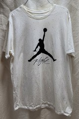 Nike Air Jordan Jumpman Flight DNA Graphic 1 Cement T White Grey Speckles Sz XL