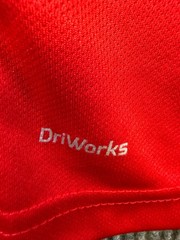 Athletic Works Mens L Red DriWorks Athletic Shirt Short Sleeve Performance Tee