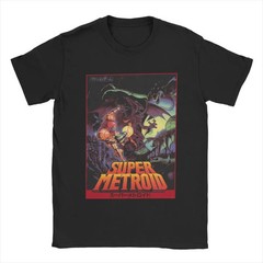 MENS MEN SUMMER SUPER METROID RETROGAMING METROIDVANIA GAME T-SHIRT T-SHIRT