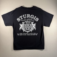 Sturgis “The Legend Lives On” Mens L 2010 70th Annual Vintage Y2K T Shirt