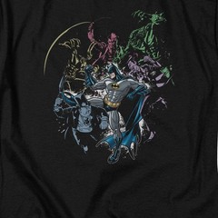 Batman Surrounded Licensed Adult Unisex T-Shirt Regular Fit Tee SM-3X