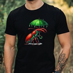 Mens Giraffe Weevils Motif Cotton T-Shirt Size XS to 5XL