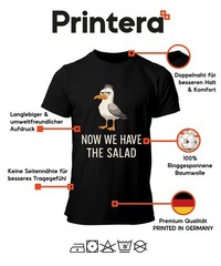Now We Have The Salad Seagull Sarcastic Funny Cartoon Coast Mens T-Shirt